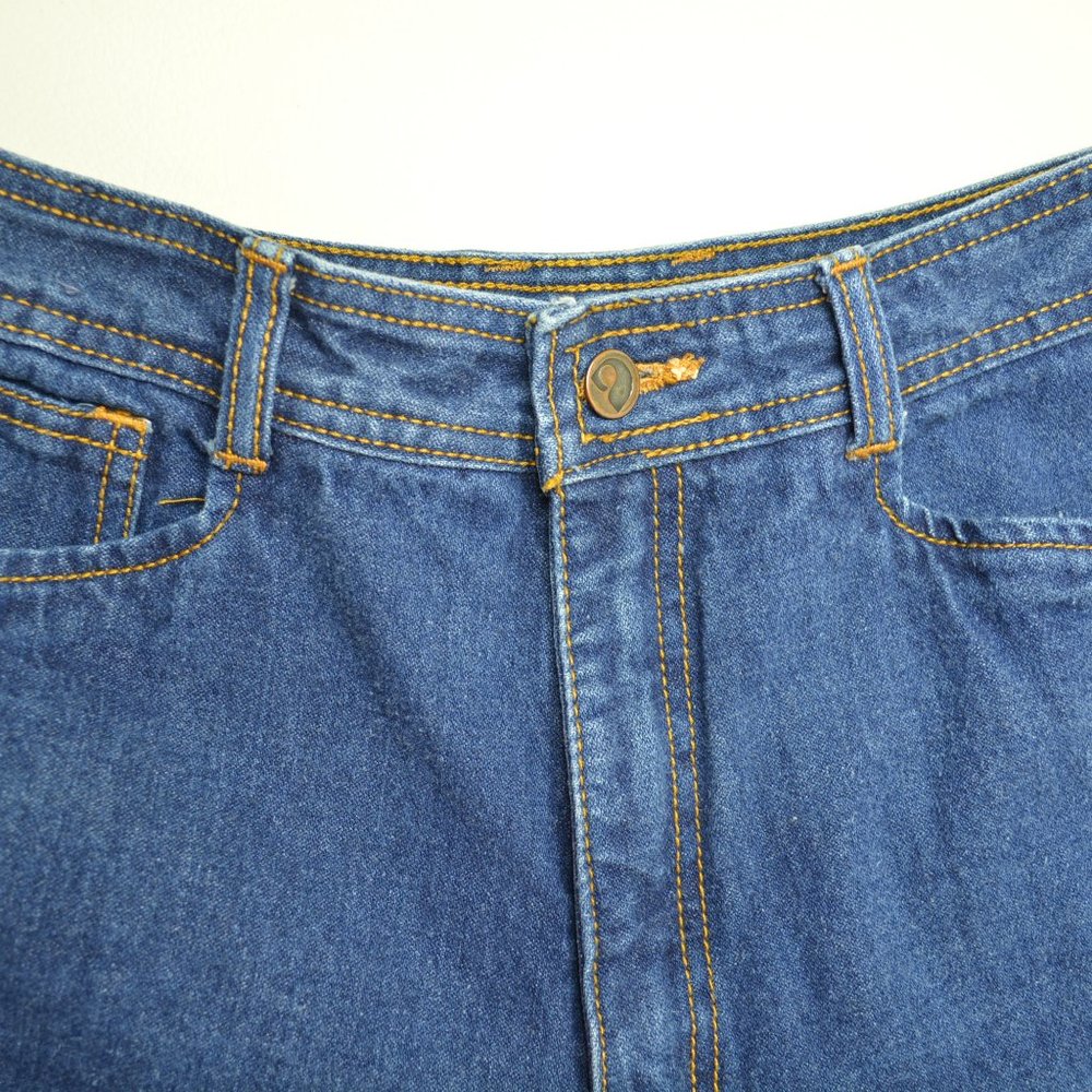 VTG Union Bay Sz 13 Juniors Womens 80s 90s HIGH Rise TAPERED Leg MOM Blue Jeans - Picture 6 of 9